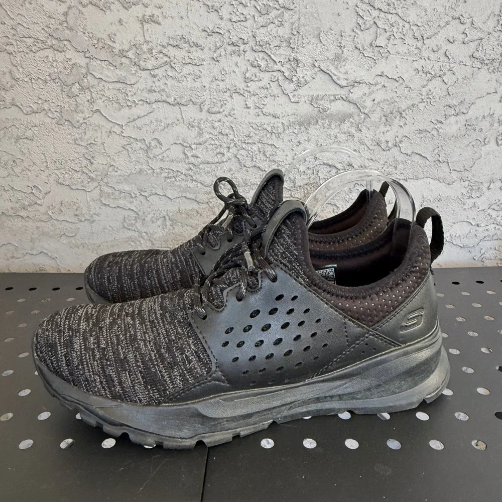 Skechers Relven Velton Trainers Sneaker Shoes‎ Mens 7.5 Black 65659 Casual